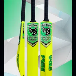 Wild White Sticker White Grip Lemon Plastic Cricket Bat_B97-w134_PK492 PVC/Plastic Cricket Bat For 9 - 11 Yrs-image-68