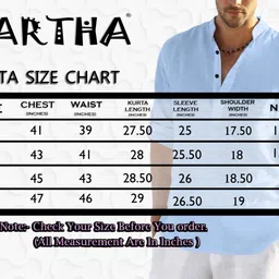 zartha Men Solid Cotton Blend Straight Kurta image 5