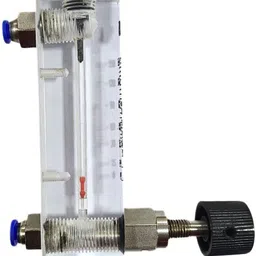 "ji" japsin instrumentation Acrylic Tube Rotameter for Nitrogen (N2), 0-150 ML/MIN, 1/4" BSP (M) Connection Test Indicator image 3