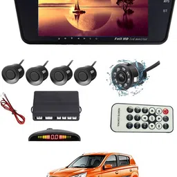 msnp 7Inch Bt Full HD Rearview Monitor Screen With Black Sensor & Camera For Car 308 Black LED-picture-17
