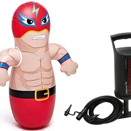 intelligent PVC Punching Bag for Children Bob Bag Toy for Toddlers With Free Air Pump Inflatable HitMe Toys image 1