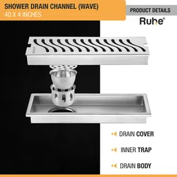 ruhe Floor Stainless Steel Push Down Strainer image 3