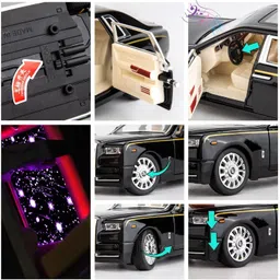 1/24 Rolls-Royce Phantom Model Car,Zinc Alloy Pull Back Toy Cars-image-3