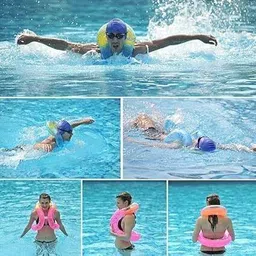 getzet Swimming Neck Float Ring for Baby Collections Double-Balloon Life sefty Vest Swim Floatation Belt image 3