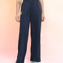 hrx by hrithik roshan Women Self Design Blue Track Pants image 2