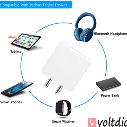 voltdic Wall Charger Accessory Combo for Oppo F17, Oppo K3, OnePlus Nord CE 2 Lite 5G, 30W 5V/6A, (Upto 65W Supported) image 4