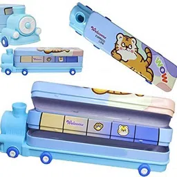 cassava 1 TRAIN BUS Art Metal Pencil Box-picture-21