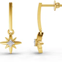sparq Certified Lab Grown Diamond & Gold Plated 925 Sterling Silver Stud Earring-picture-21