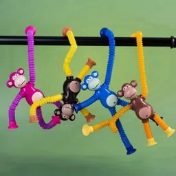 my baby love a perfect care 4 Set of Telescopic Suction Cup Monkey Toy, Pop Tubes Baby Toys image 4