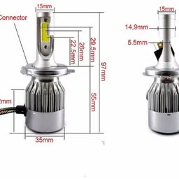 fedoson C-6 H4 HeadLight Bulb Vehical HID Kit image 2
