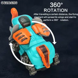 de&co Mechanical Elephant Robot Toy with Lights, Music & Automatic Movement image 4