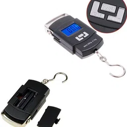 PENADIA Portable Electronic Scale Digital LCD Pocket Weighing Hanging Scale For Home, Office & Travel Luggage Weighing Scale (Black) Weighing Scale image 3