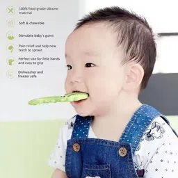 tony stark Dino Baby Teether Non-Toxic BPA Free Silicone Teething Toy For Infant Toddler Teether image 2