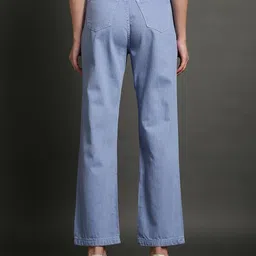 drewin Women Boyfriend High Rise Light Blue Jeans image 2