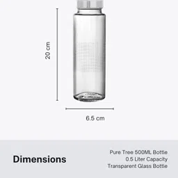 tyche enterprise Glass Water Bottle 500 ML. 500 ml Bottle image 5