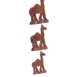 Golden Peacock Brown Set of 3 Wooden Key Holders image 3