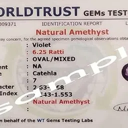 parineeta gems 13.25 Ratti /12.50 Carat Natural Amethyst Rashi Ratan Gold Plated Adjustable Ring For Women And Men -3.25 Ratti -13.25 (Gold Plated, 12.25 Ratti) image 5