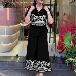 sheior Top Palazzos Co-ords Set image 3