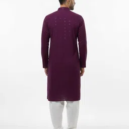 shorya enterprises Men Cotton Blend Kurta Pyjama Set image 2