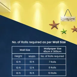 rosastella 304.8 cm Yellow Peel & Stick Waterproof Wallpaper Easily Removable Self Adhesive Sticker image 5