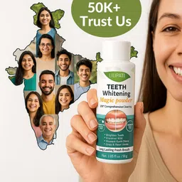 lilipati Ayurvedic Teeth Whitening Powder Pack of -1 Teeth Whitening Kit image 5