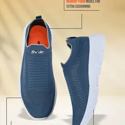 birde Stylish Comfortable Lightweight, Memory Foam Insole Socks Sports Running Walking Shoes For Men image 3