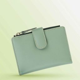 tnw Women Casual Green Artificial Leather Wallet-picture-4