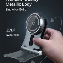 RAEGR RG10215 MagFix Arc M1320 15W Foldable Mag-Safe Compatible Wireless Charger, Magnetic Wireless Charging Pad Compatible with Mag-Safe Charging Pad image 3