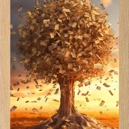 droptopdecor Vastu money tree Religious Frame-picture-35