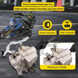 atv Hydraulic reverse forward hi- low geabox for 150-300 cc for tricycle Automatic Gear Panel image 2