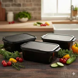 beastbull Plastic Fridge Container - 1200 ml image 1