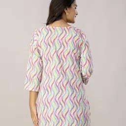 mst Pack of 3 Women Printed Cotton Blend Straight Kurta image 2