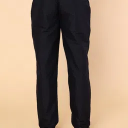 w & g Mens Black Cotton Pant Style Elasticated Pyjama With Pockets Men Pyjama image 2