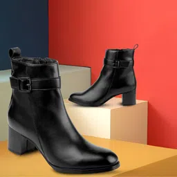 zpitol Women Partywear New Zipper and Ankle Boots with Heels \ Style Boots For Women Casuals For Women image 5