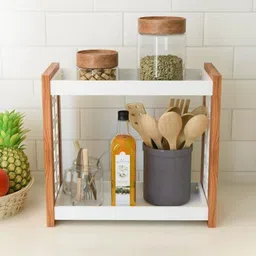 talha enterprises Containers Kitchen Rack Jali_rack For Kitchen Jars/Containers Wood image 3