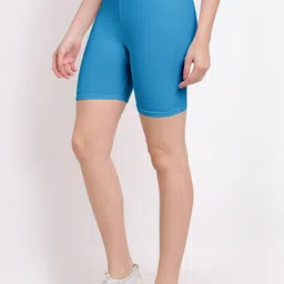 Jinfo Women Pack Of 3 Mid-Rise Lycra Cycling  Shorts image 3