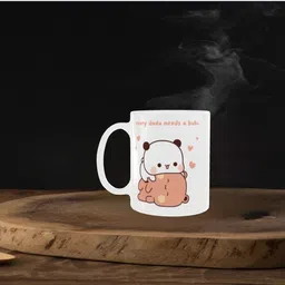soanstar Buggu Duddu Cute Couple Ceramic Coffee – “Every Dudu Needs a Bubu” Print Ceramic Coffee Mug-picture-48