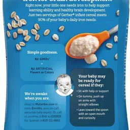 gerber Oatmeal Cereal for Supported Sitter (16oz) (Pack of 2) Cereal-picture-17