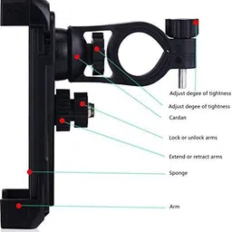 alexvyan Universal Bicycle Bike Mount Holder Navigation 360 Degree Rotation Bicycle Phone Holder image 2