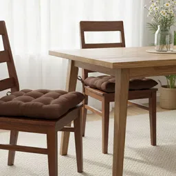 kunj traders Microfibre Chair Pad Pack of 2 Solid image 2