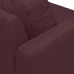 urban ladder create Franco 2 Seater Leather Sofa in Wine Colour image 4