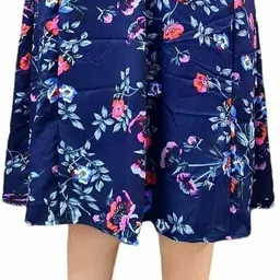 maiyyaa collection Women Floral Print A-line Multicolor Skirt image 2