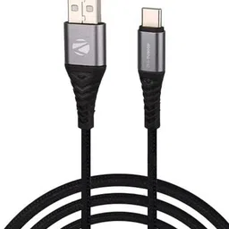 ZEBRONICS USB Type C Cable 1 m Zeb TU800P (Black)-image-7