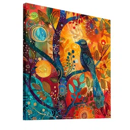 art street 22 Inches Bird Canvas Stretched Wall Art Printed Pinting image 3