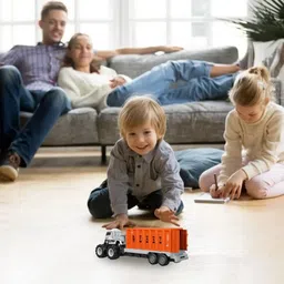 darvice Logistic Container Truck Transport Truck Toy for Kids 2 year and above image 4