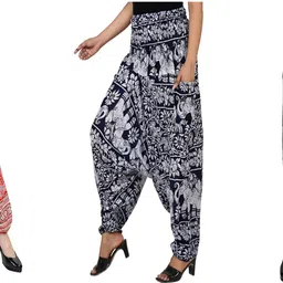 narnari Printed Rayon Women Harem Pants-picture-23