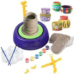 fumbox Electric Battery Operated Pottery Wheel Set Clay Pot Making Machine Game POT_67 image 2