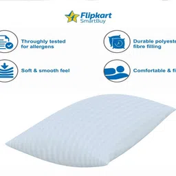 flipkart smartbuy Microfibre Sleeping Pillow Pack of 1 Stripes image 3