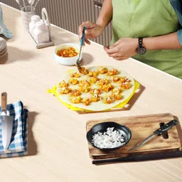 ronaks Cold 24-Cavity Samosa Maker, or Triangle Dough Cutter/Press/Dumpling press Manual Dough Press image 5