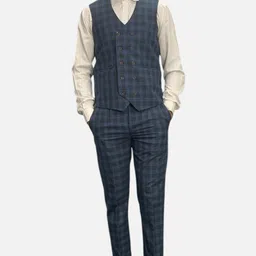gargian master cut Checkered Men Waistcoat-picture-26